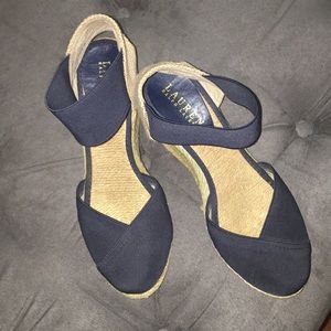 Ralph Lauren Navy shoes size 6.5 $18.00